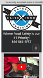 Mobile Screenshot of elitefoodsafety.com